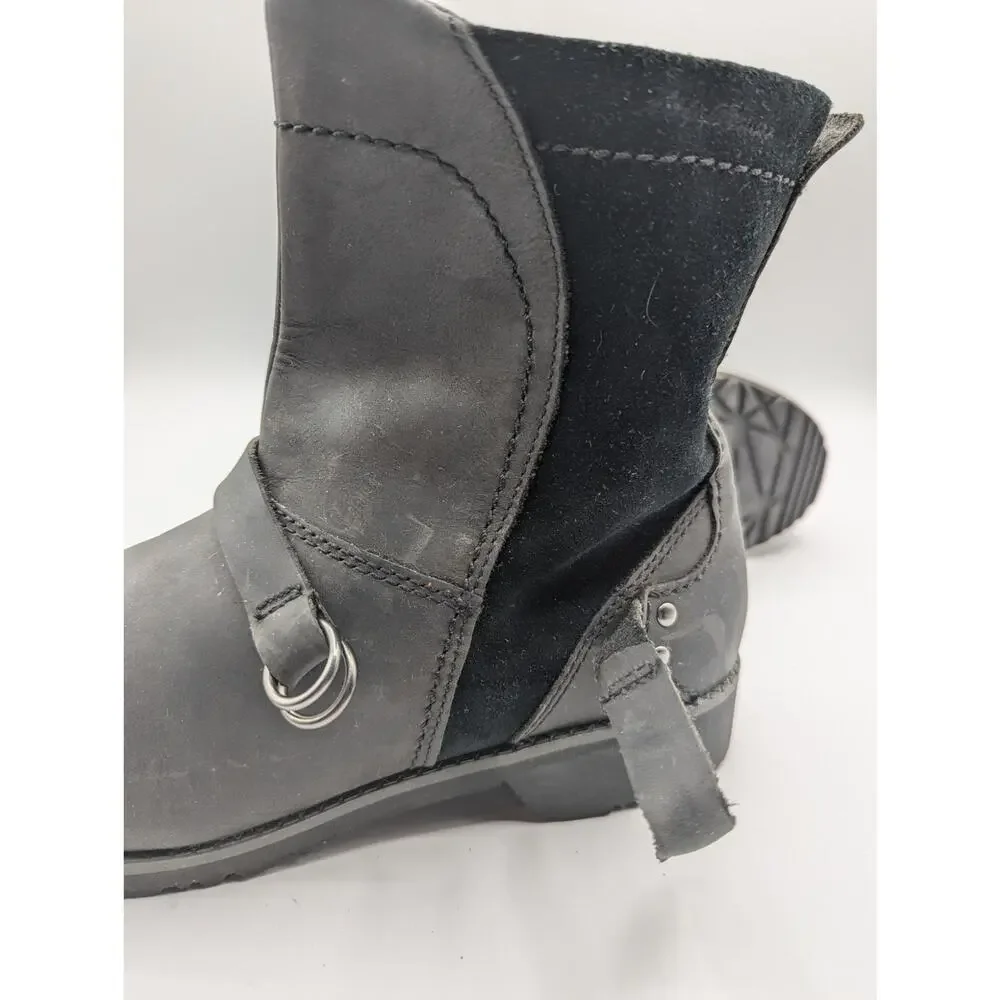 Eddie Bauer | Covey 2.0 Winter Ankle Boots Brown Leather Side Zip | US 9